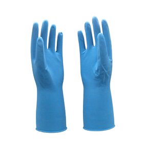 Work Gloves Manufacturer - Custom Mechanic Blue Grip Cotton Lined