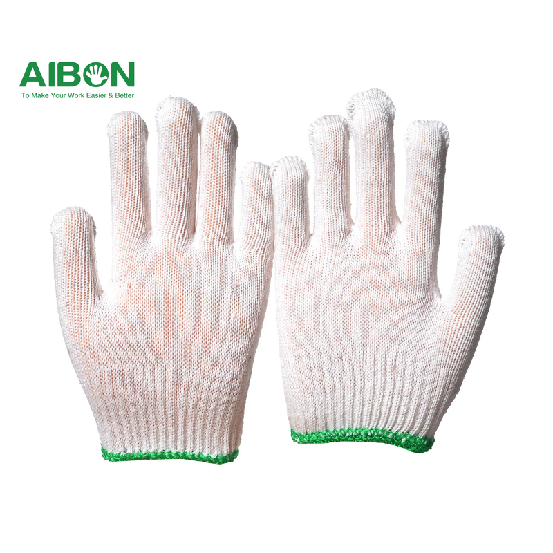 Cotton Work Gloves Manufacturer - 10 Gauge Natural Knitted Hand Gloves