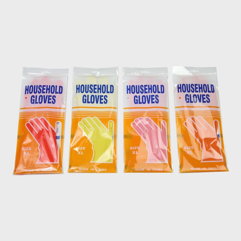 Latex Cleaning Gloves Manufacturer - Flocklined Dish Washing Household Gloves
