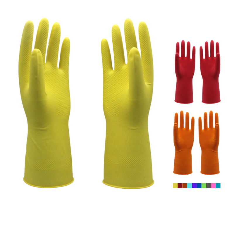 Latex Household Gloves Manufacturer - Reusable Kitchen Cleaning Waterproof Gloves