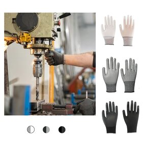 Protective Gloves Manufacturer - Cheap Esd Waterproof Pu Safety Work Gloves