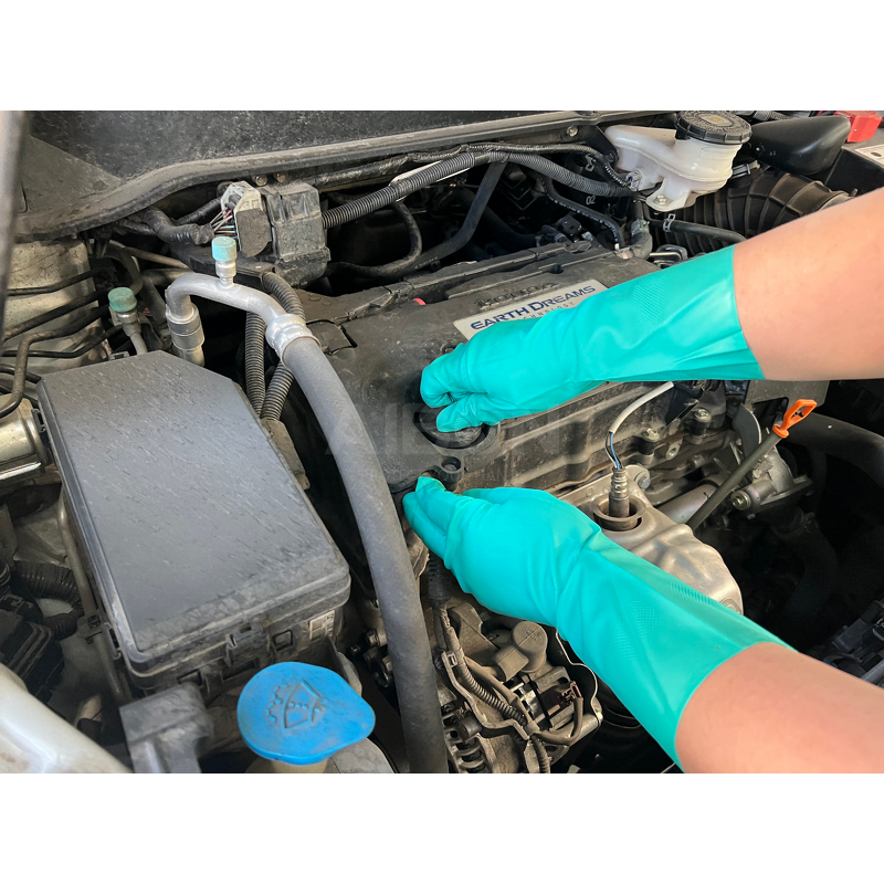 Nitrile Kitchen Gloves Manufacturer - Green Long Sleeve Custom Wholesale Chemo