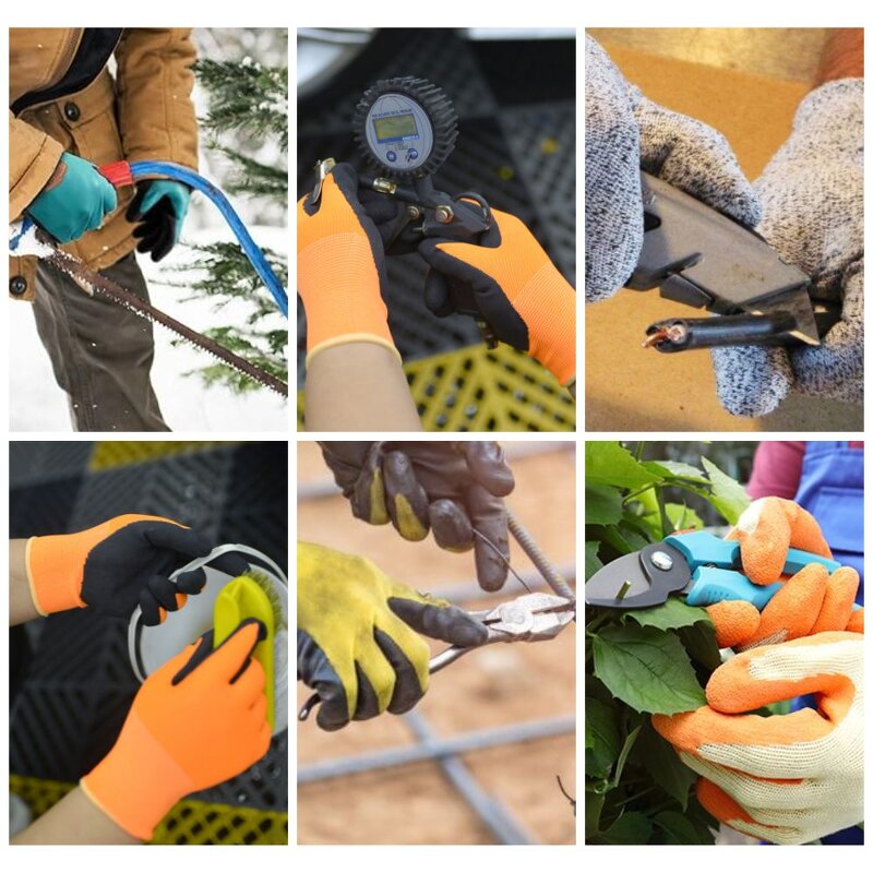 Rubber Work Gloves Manufacturer - Heavy Duty Protective Crinkle Latex Gloves