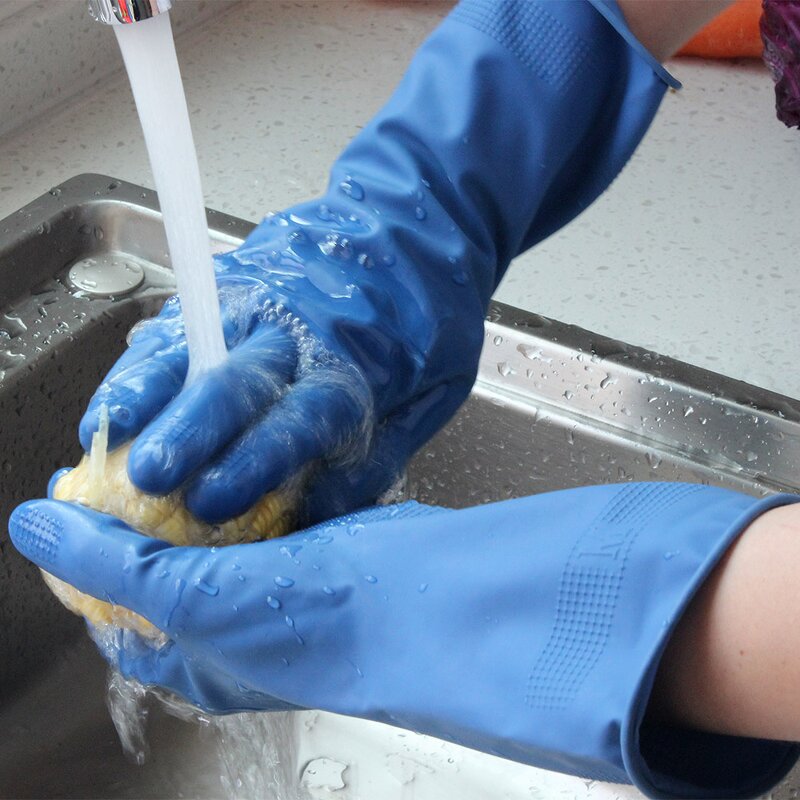 Latex Gloves Manufacturer - Cleaning Long Hand Garden Construction Women