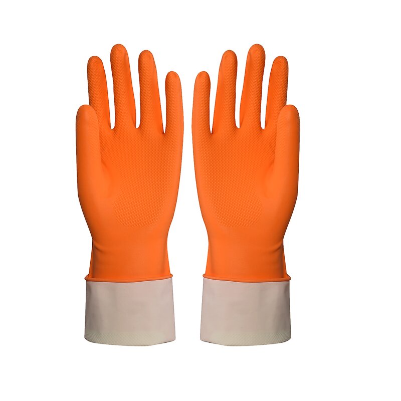 Nitrile Gloves Manufacturer - Orange Diamond Grip Anti-Slip Automotive Gloves
