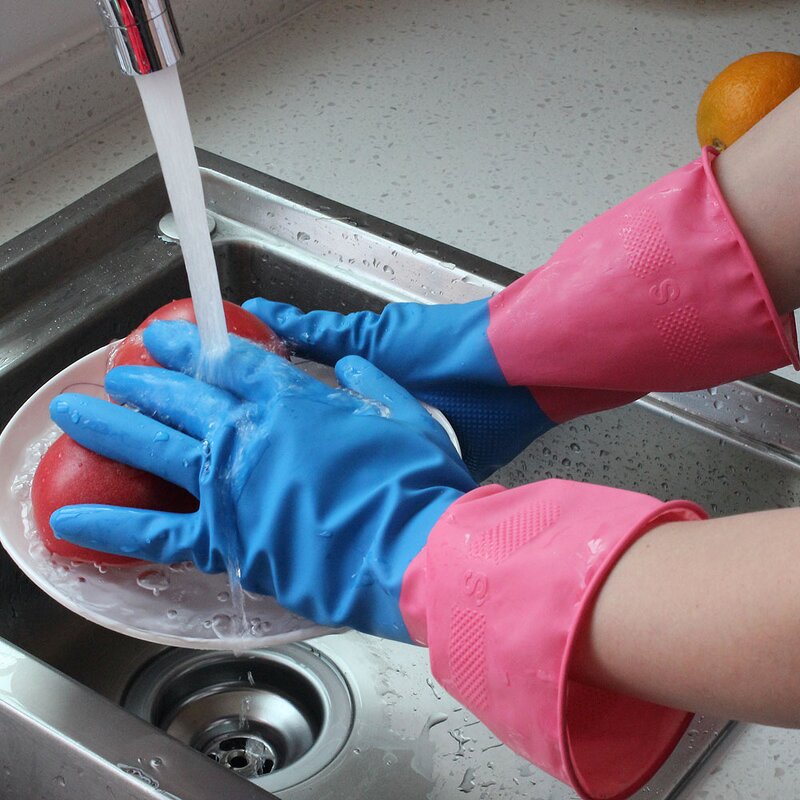 Latex Work Gloves Manufacturer - Heavy Weight Safety Elbow Length Gloves