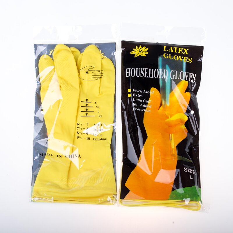 Rubber Work Gloves Manufacturer - Custom Thin Dipped Cleaning Latex Gloves