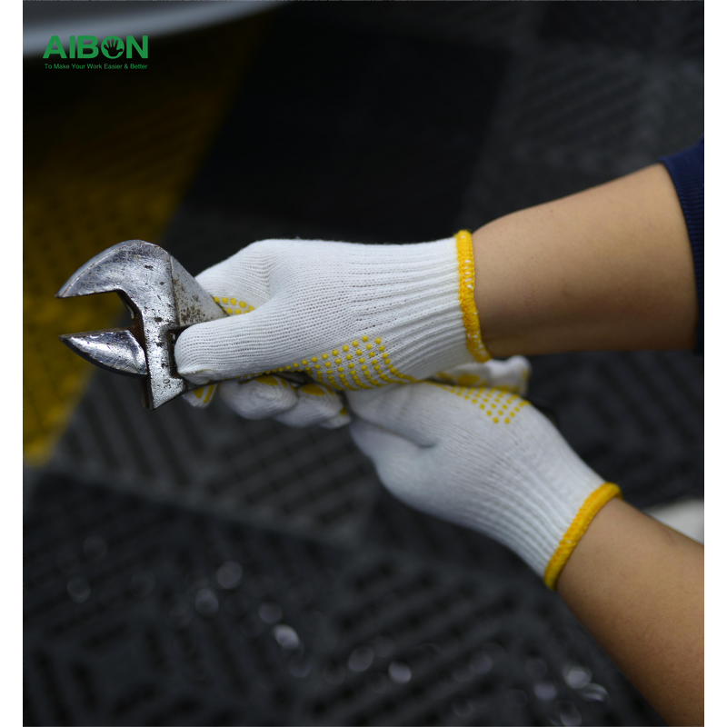 Cotton Work Gloves Manufacturer - 10 Gauge Natural Knitted Hand Gloves