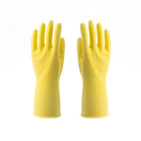 Latex Gloves Manufacturer - Kitchen Household Washing Dip Flock Lined