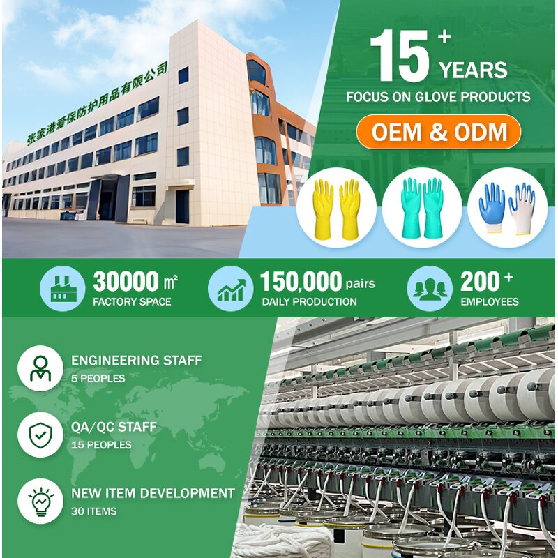 Latex Working Glove Factory - Wholesale Cut Resistant Polyester Grip Safety