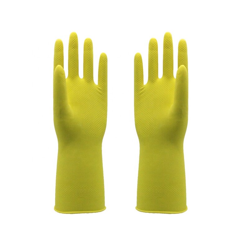 Kitchen Rubber Gloves Manufacturer - Silver Lined Dishwashing Cleaning Gloves
