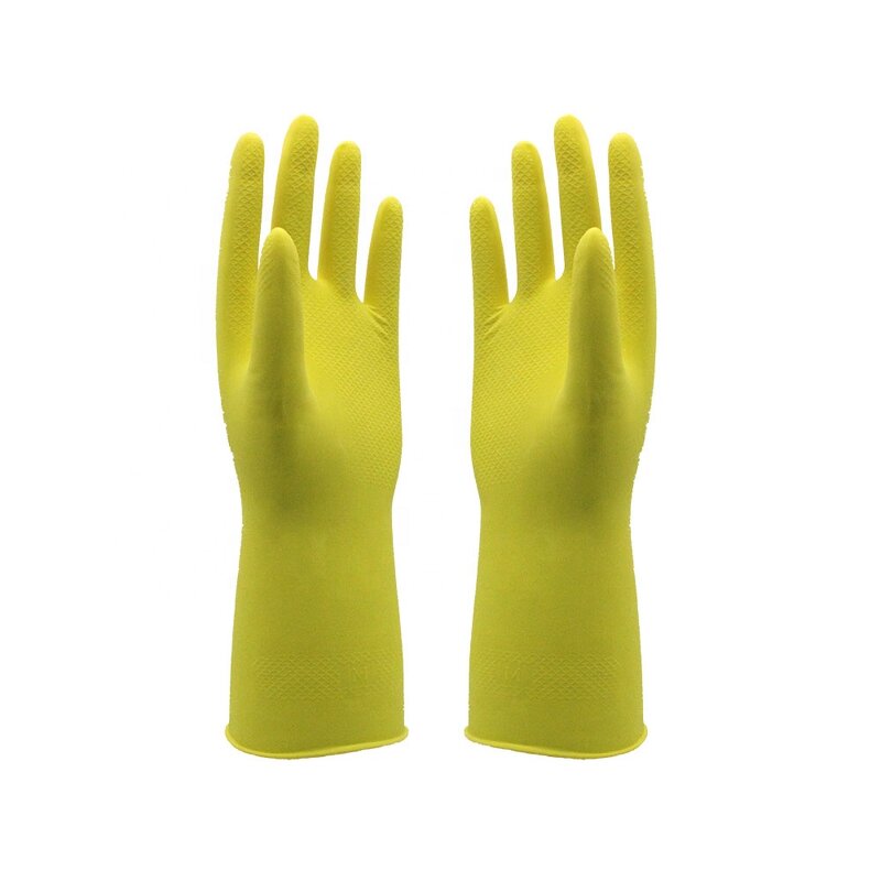 Kitchen Rubber Gloves Manufacturer - Silver Lined Dishwashing Cleaning Gloves