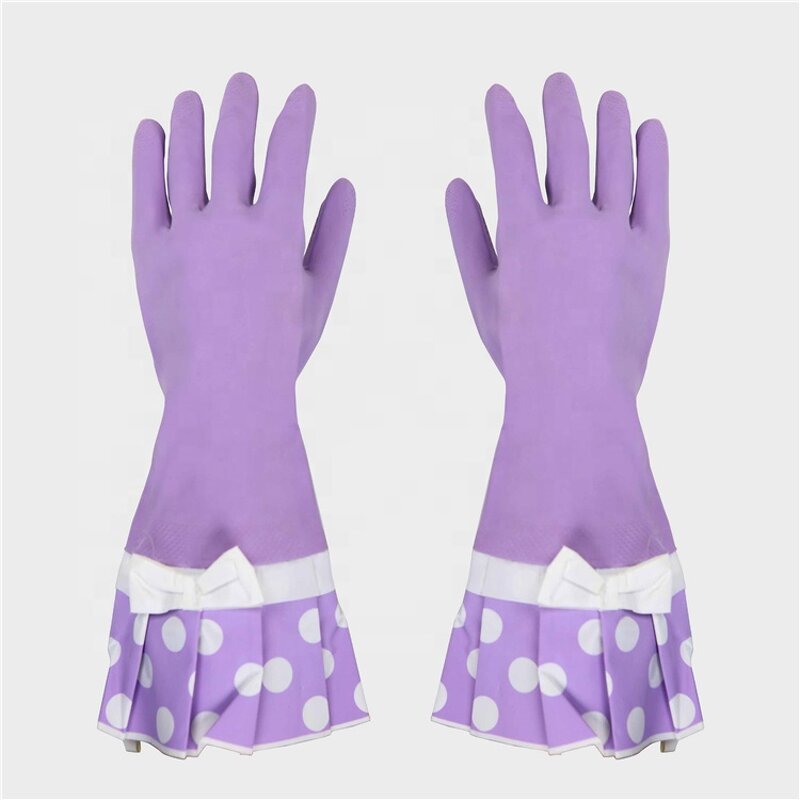 Kitchen Cleaning Gloves Manufacturer - Waterproof Long Dishwashing Rubber Gloves