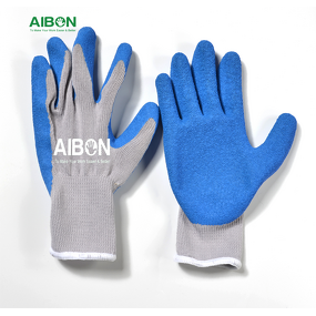 Work Gloves Manufacturer - Recycled Polyester Garden Foam Latex Coated