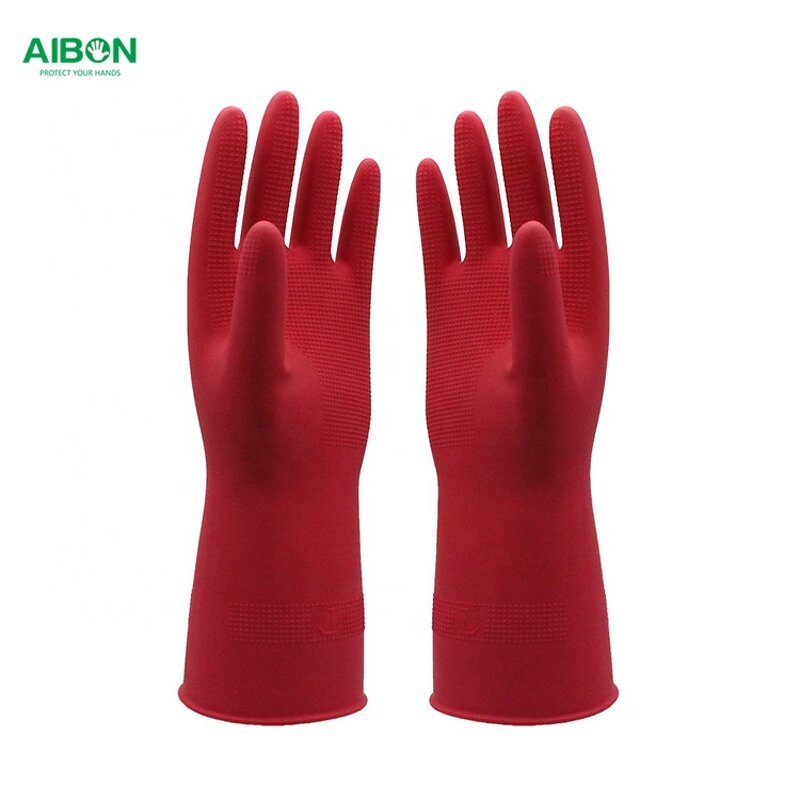 Kitchen Work Gloves Manufacturer - New Design Dipped Flock Lined Production