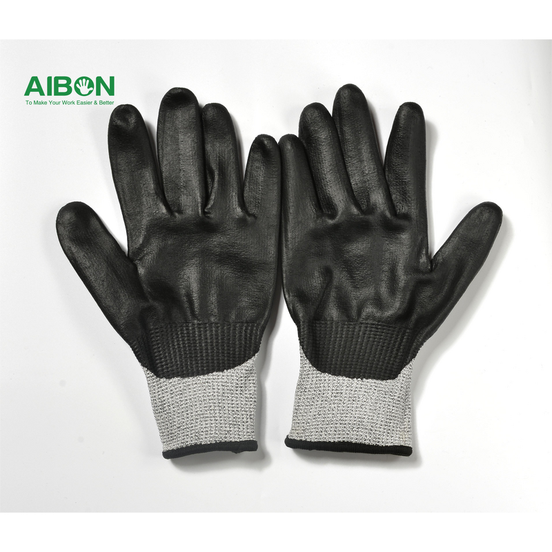Cut Resistant Gloves Manufacturer - White PU Coated Level 4 Butcher Gloves