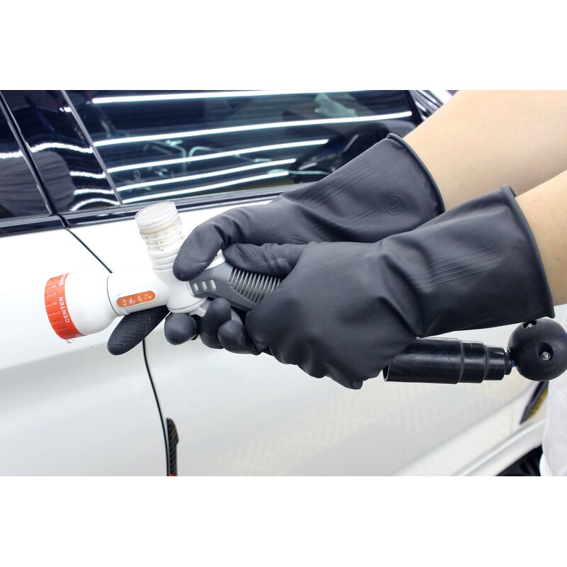 Cotton Work Gloves Manufacturer - Heavy Duty Customized Latex Grip Long Finger