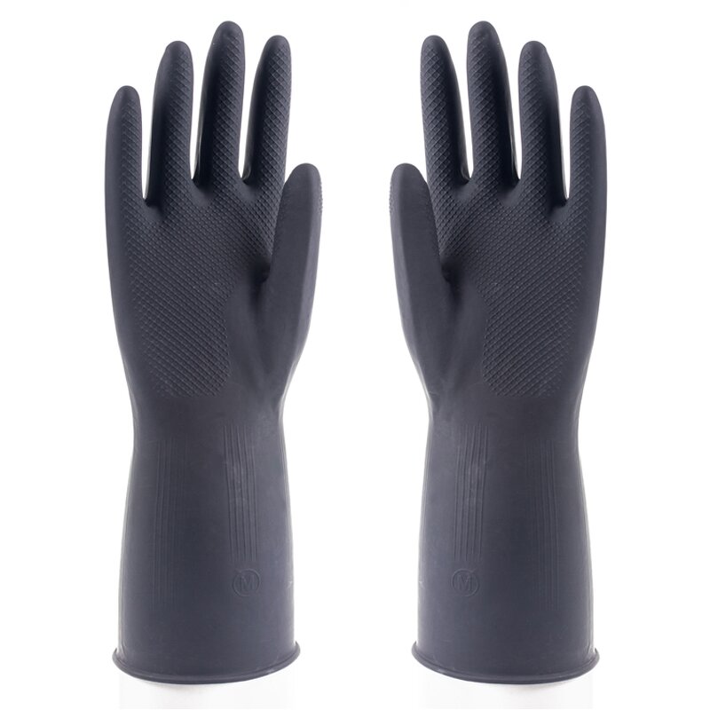 Nitrile Gloves Manufacturer - Robust Durable Black Enhanced Grip Work Gloves