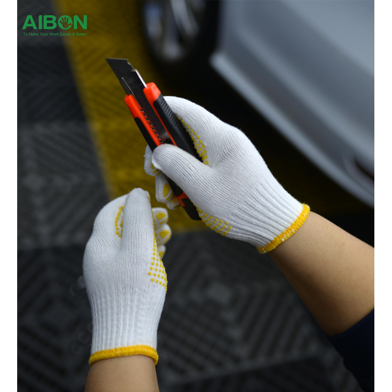 Cotton Work Gloves Manufacturer - 10 Gauge Natural Knitted Hand Gloves