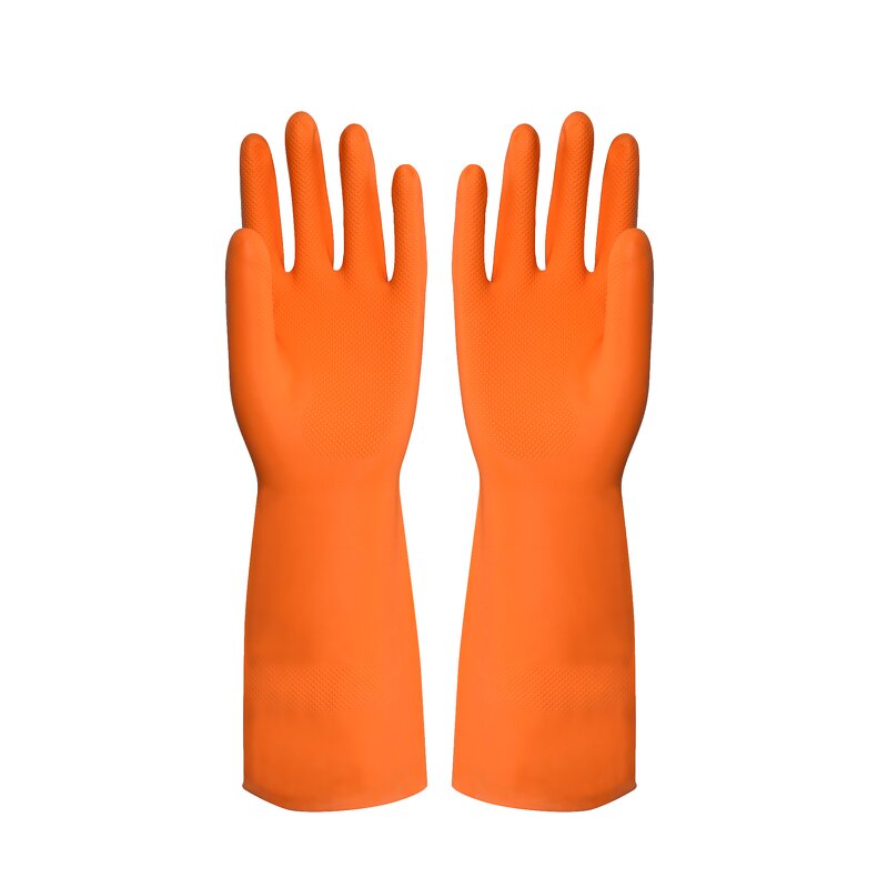 Nitrile Gloves Manufacturer - Orange Diamond Grip Anti-Slip Automotive Gloves