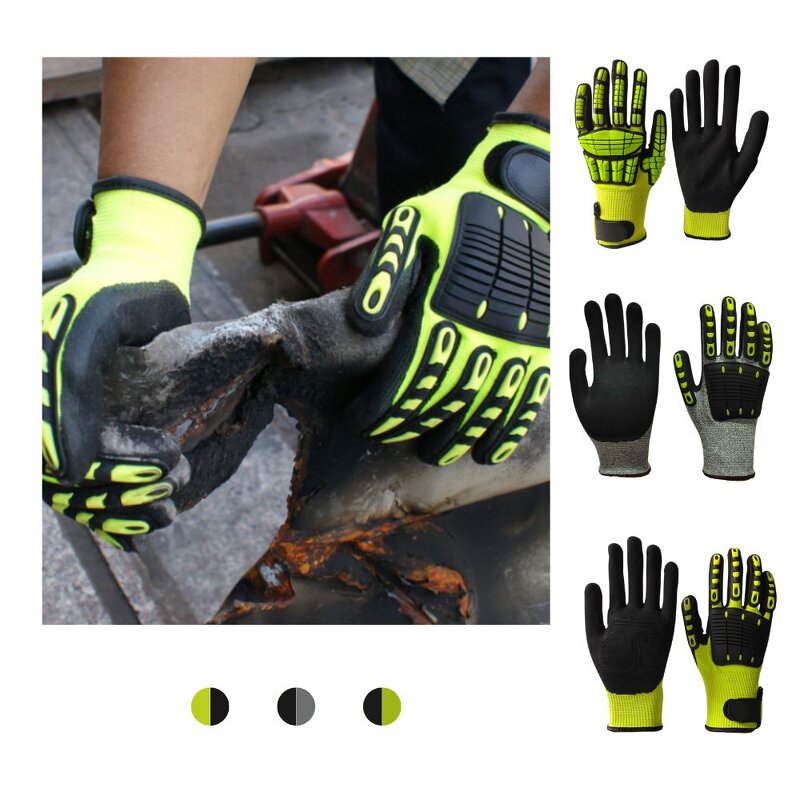 Safety Working Gloves Manufacturer - Anti Vibration Impact Resistant Hppe