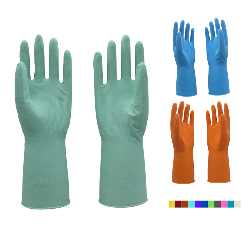 Household Cleaning Gloves Manufacturer - Latex Rubber Dishwashing Protective Gloves