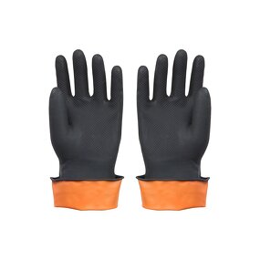 Work Gloves Manufacturer - Black Heavy Duty Customized Latex Grip