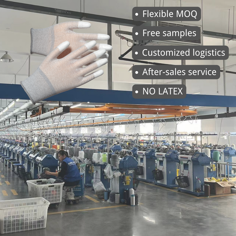 Work Gloves Supplier - Touch Screen Waterproof Pu Palm Glass Handling