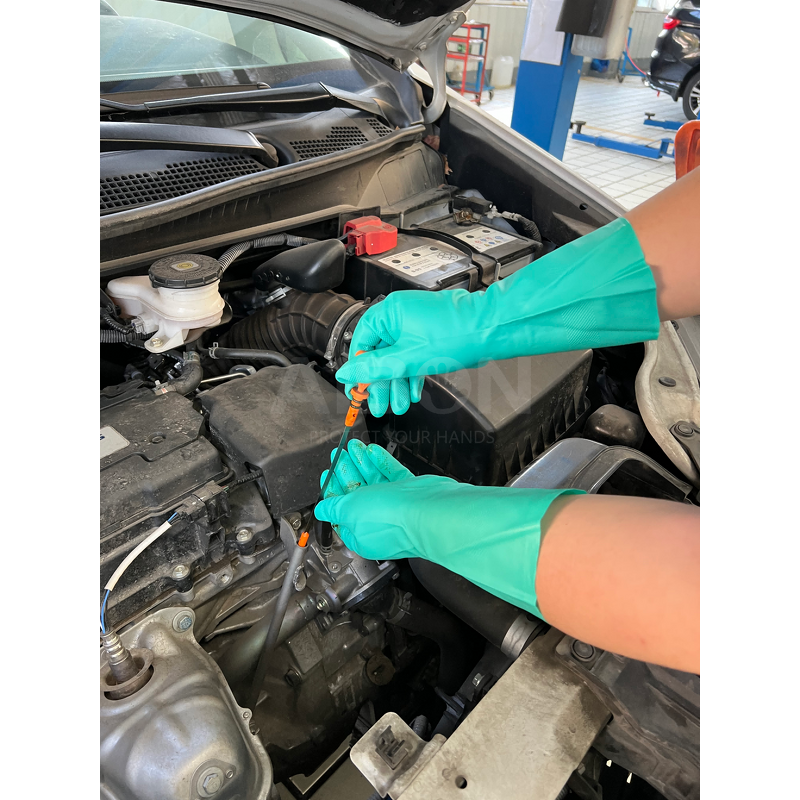 Nitrile Gloves Manufacturer - Eco Friendly Unlined Heavy Duty Cleaning Gloves