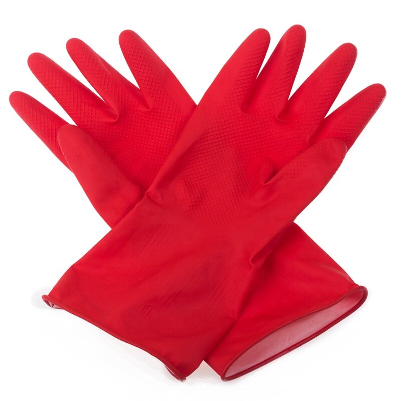 Latex Gloves Manufacturer - Kitchen Household Washing Dip Flock Lined