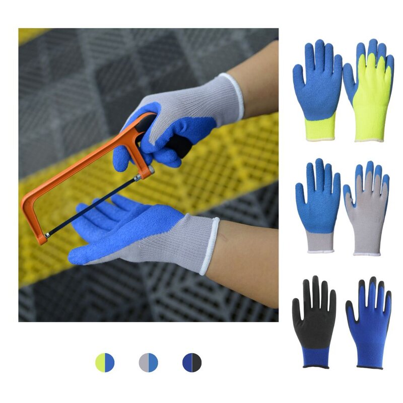 Rubber Garden Gloves Manufacturer - Men Industrial Grip Heavy Duty Safety