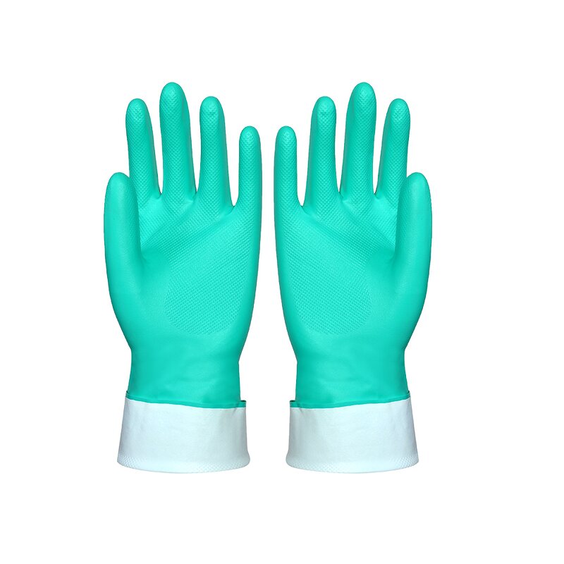 Nitrile Safety Gloves Manufacturer - Waterproof Heavy Duty Reusable Cleaning