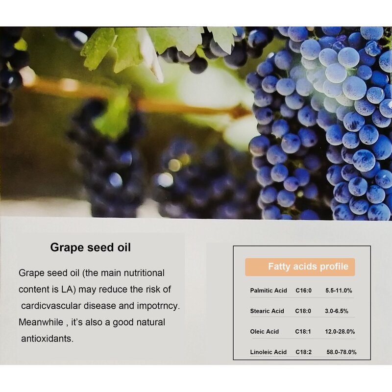 Cold-Pressed Grape Seed Oil Manufacturer - Premium Plant Extract