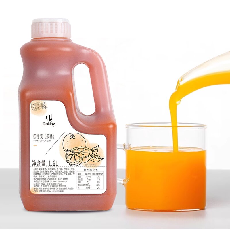 Orange Syrup Manufacturer - 1.6L 6 Times Concentrate for Bakery