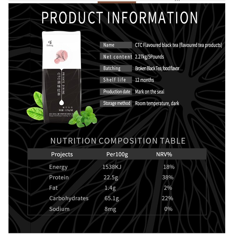 Black Tea Supplier - Organic Black Tea Leafs CTC