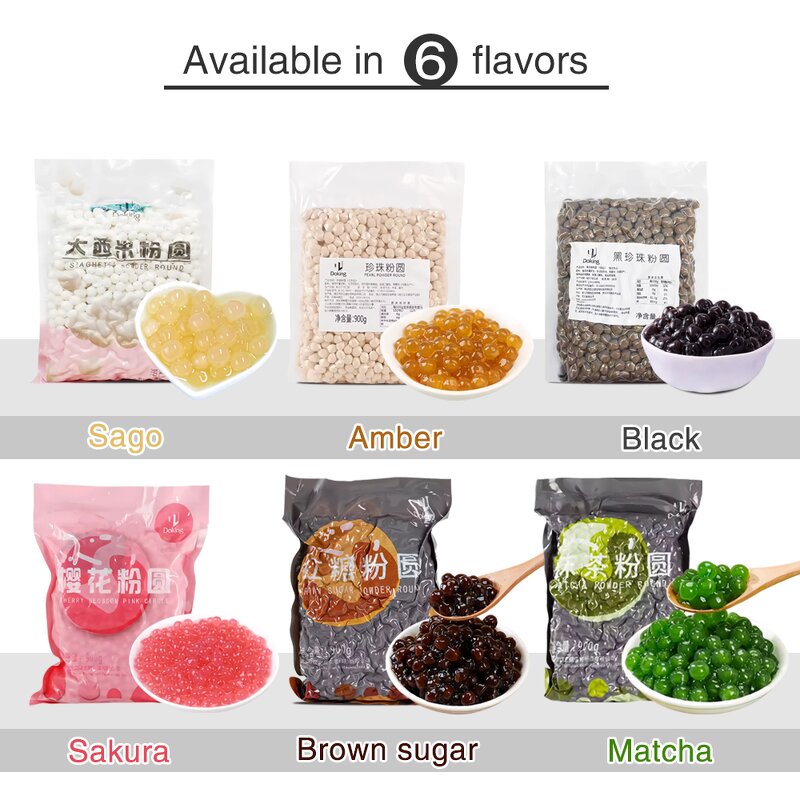 Amber Tapioca Pearls Supplier - Small Size Bubble Tea Ingredients