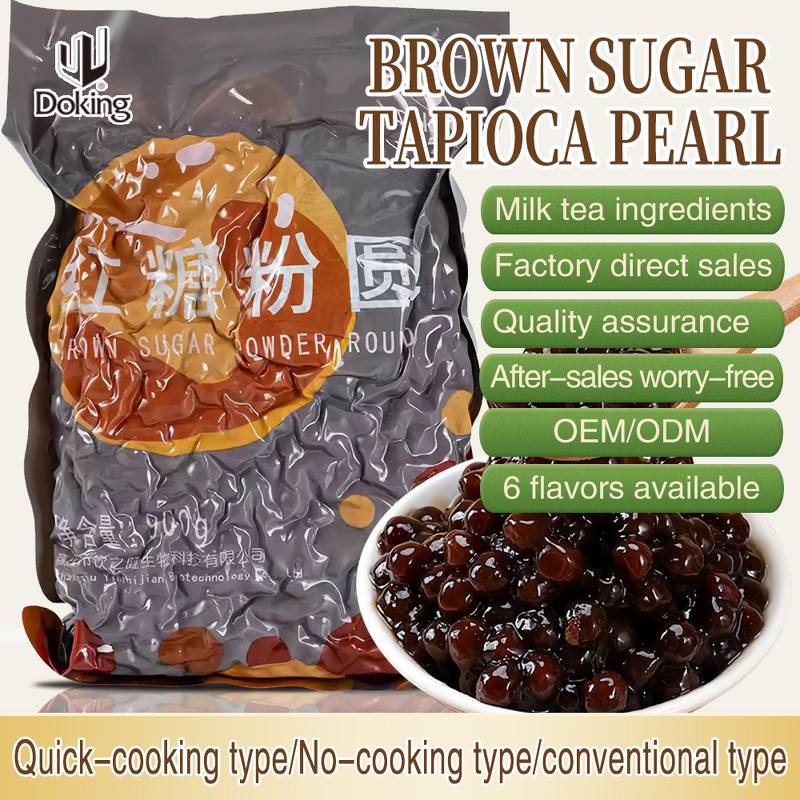 Tapioca Pearls Manufacturer - Custom Packaging Big Brown Sugar Black Pearl