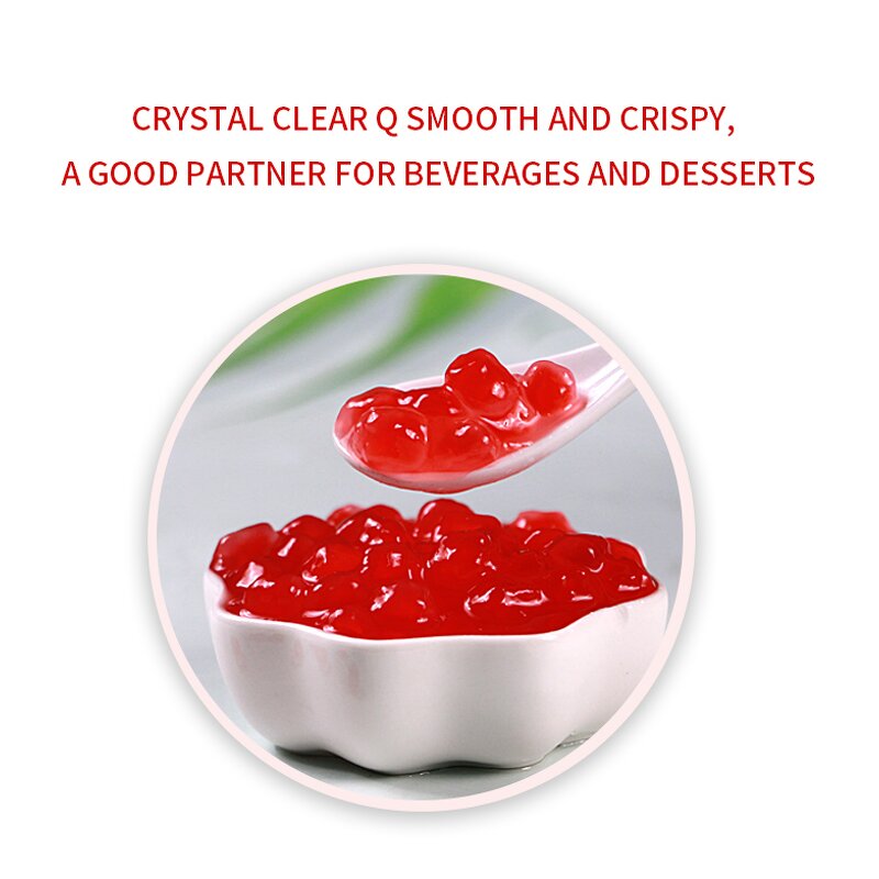 Frozen Crispy Ruby Supplier - Natural No Additives Popping Boba