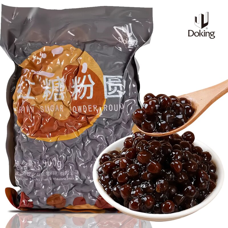 Brown Sugar Tapioca Pearls Supplier - 900g Boba for Bubble Tea