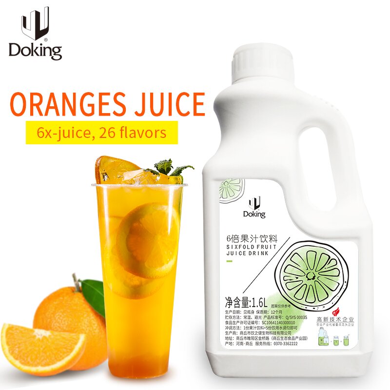 Orange Concentrate Manufacturer - Syrup for Bubble Tea Factory