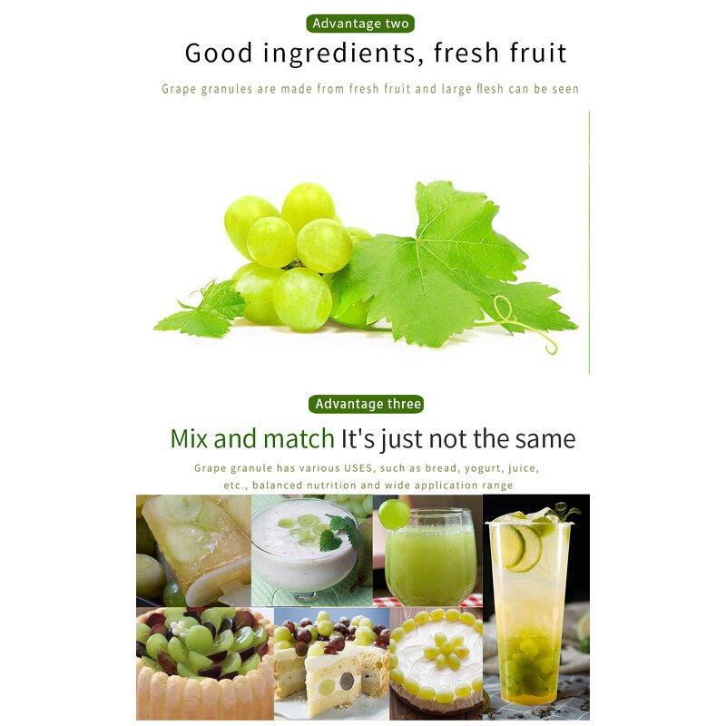 Fruit Granules Supplier - High Quality Delicious Grape Granules