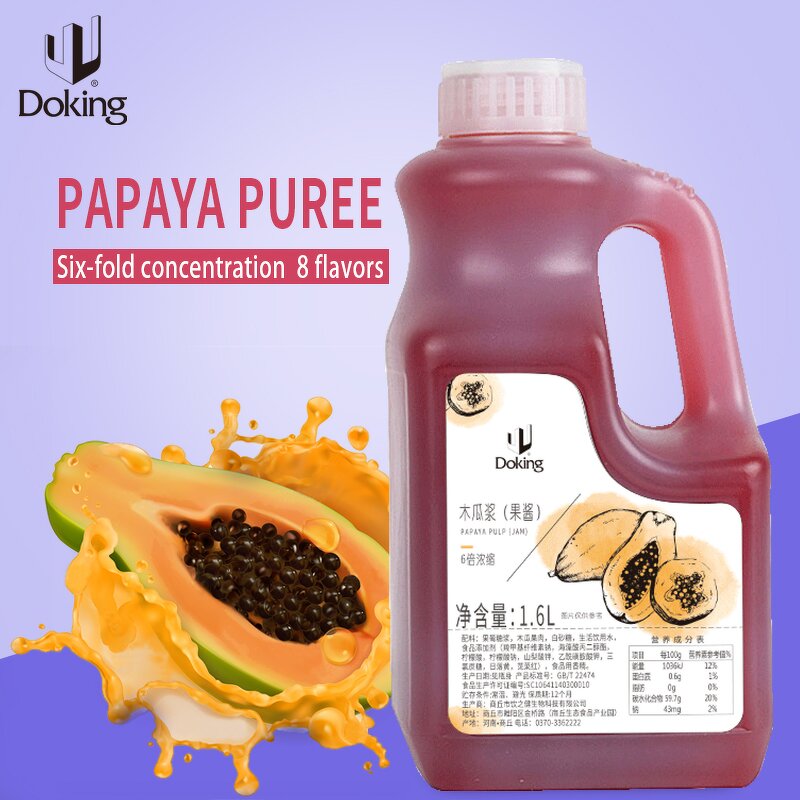 Papaya Puree Manufacturer - 1.6L Sweet Concentrate for Bakery