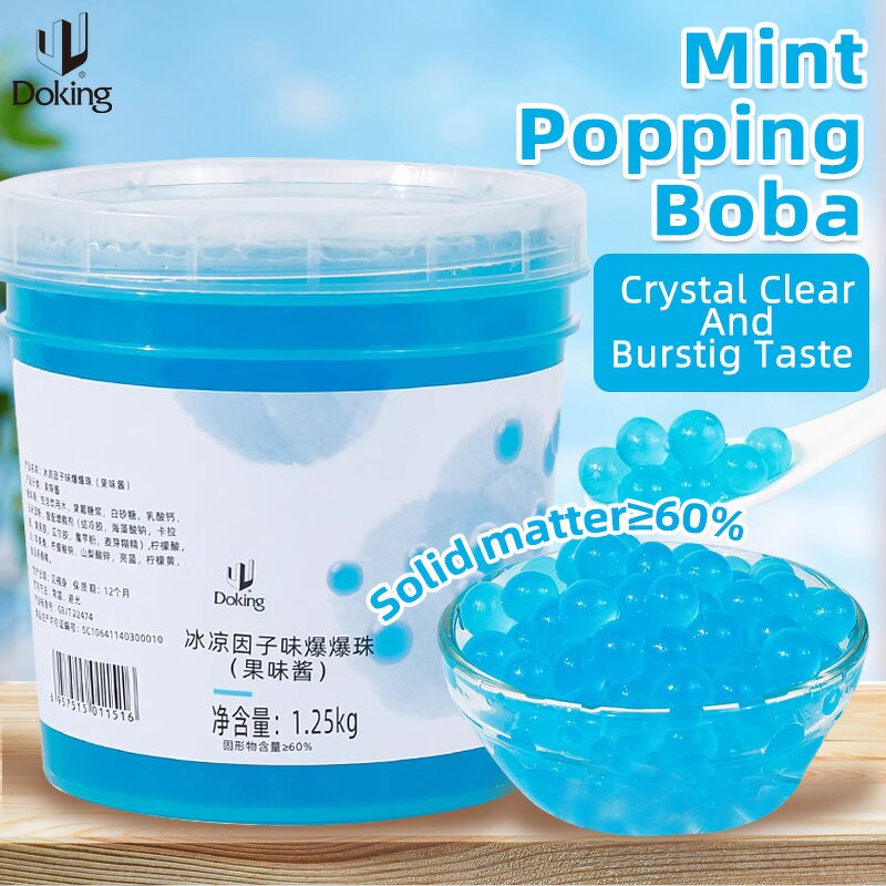 Mint Popping Boba Supplier - Dessert Snack Drink Ingredients