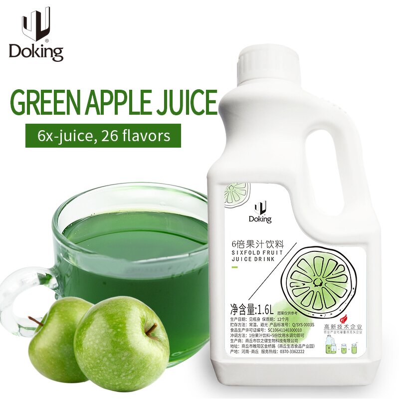 Green Apple Concentrate Manufacturer - 6 Times Syrup for Drinks