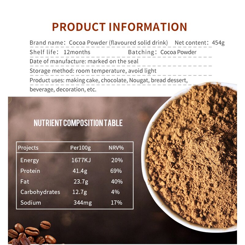 Organic Cocoa Powder Supplier - Instant Natural High Quality