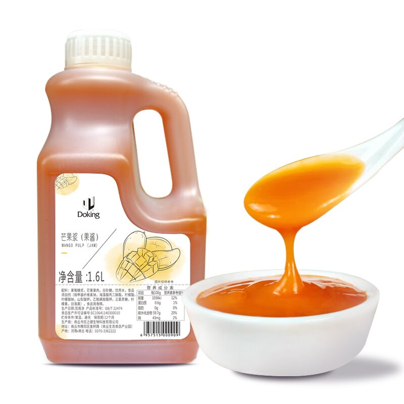 Mango Puree Manufacturer - 1.6L Sweet Concentrate for Milk Tea