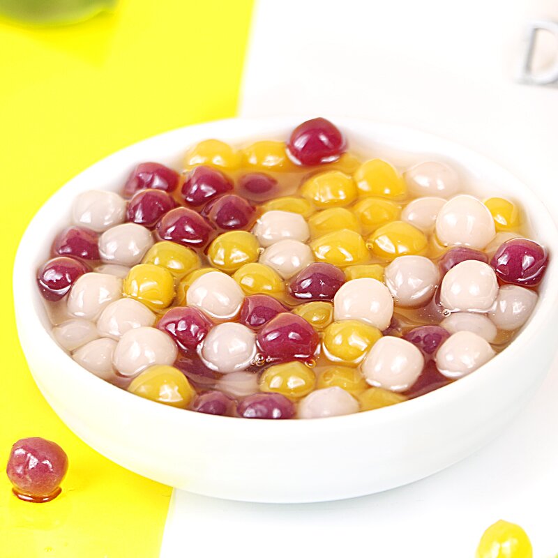 Taro Balls Manufacturer - Instant Boba 3 Colors Room Temperature Storage