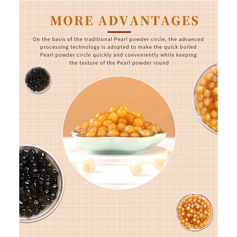 Black Tapioca Pearls Supplier - Quick Cooking Small Packages 30g