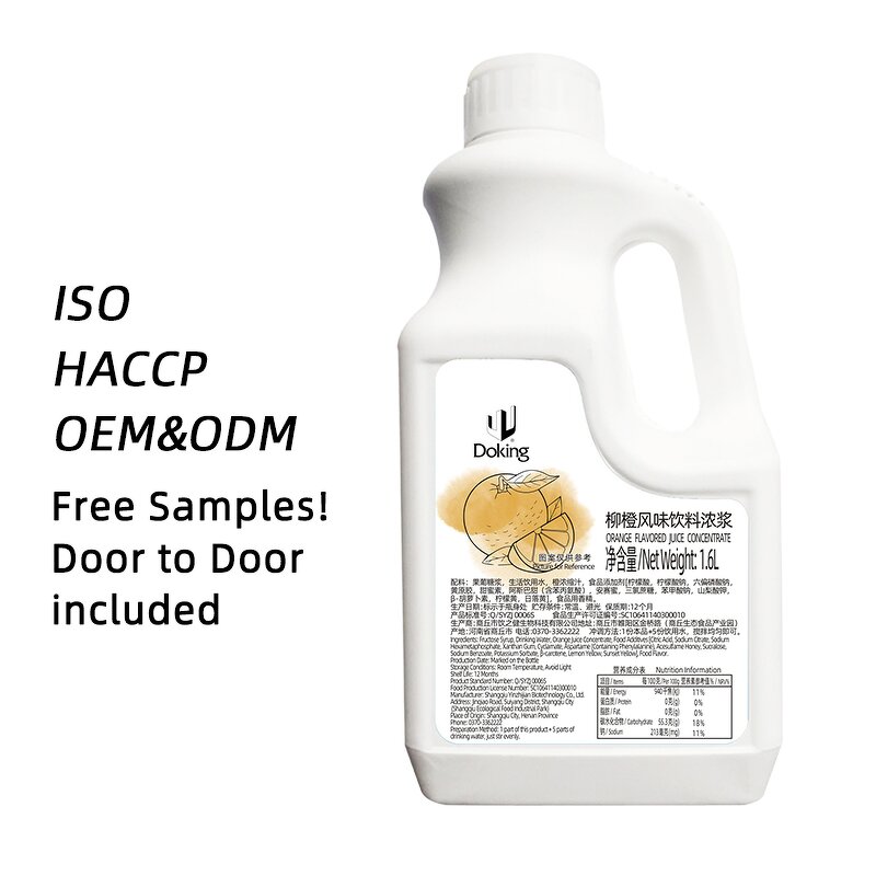 Orange Concentrate Manufacturer - Syrup for Bubble Tea Factory