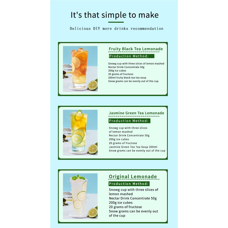 Lemon Syrup Supplier - Fructose Syrup for Tapioca Pearls